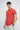Red Solid Polo Neck T-shirt