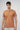 Slim Fit Poly Cotton Orange Polo T-shirt