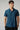 blue short sleeve shirt